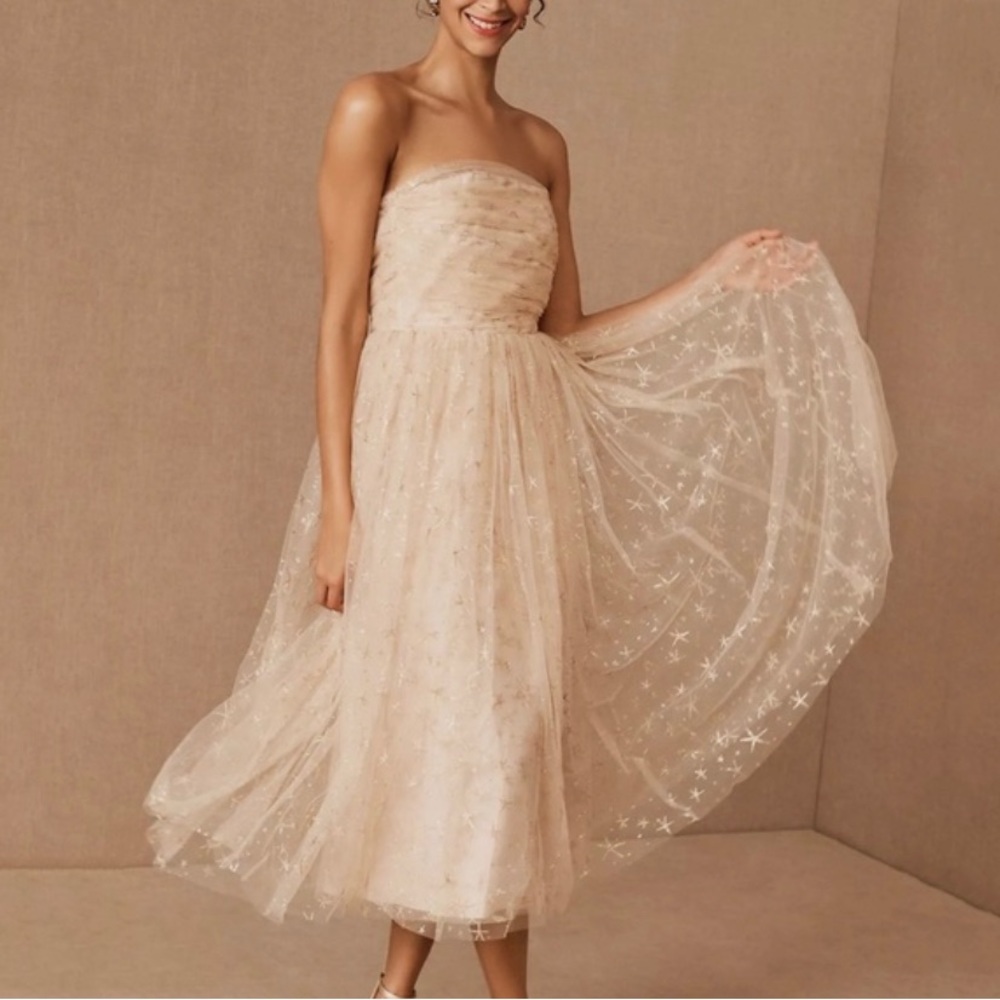 ⭐️NWT BHLDN Joanna August Rila Star Tulle Prom Dress⭐️